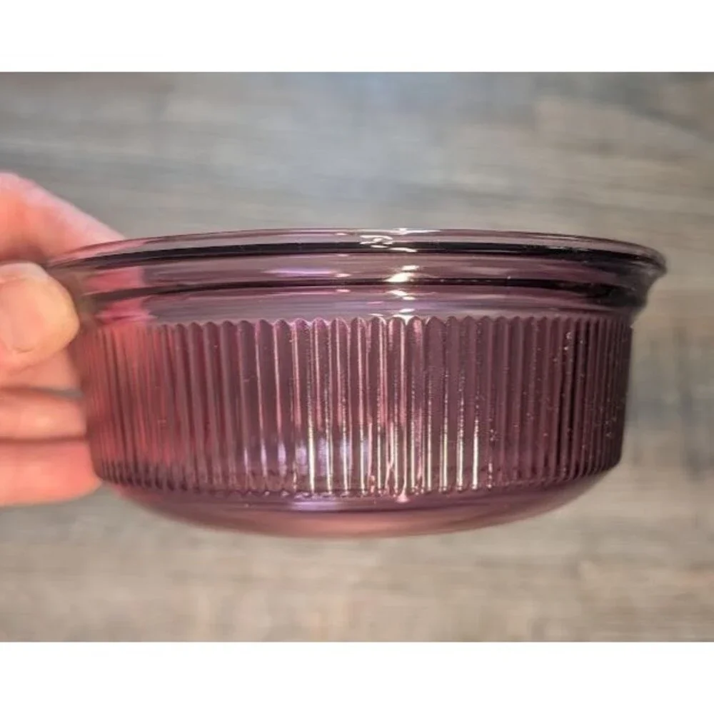 Corning C-16 B Cranberry Vision Ware 1 Pint Bowl Dish 450 ML -NO LID